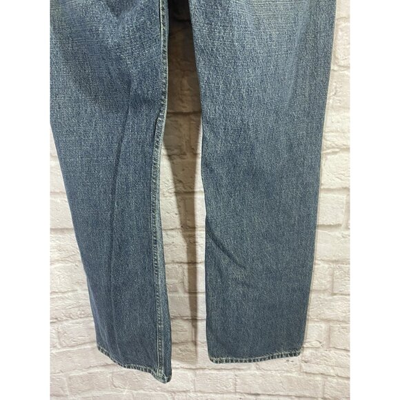 Vintage Levi Strauss Signature Straight Fit Jeans 36X34 Medium Blue Denim Cotton - Picture 6 of 11